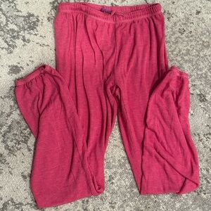 jac parker (mixology) pink thin sweatpants